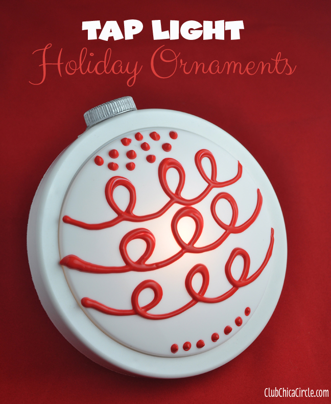 Tap Light Holiday Ornaments