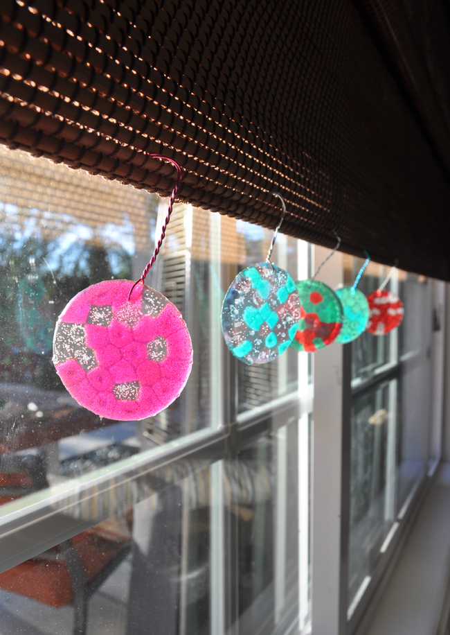 DIY String Christmas Ornaments