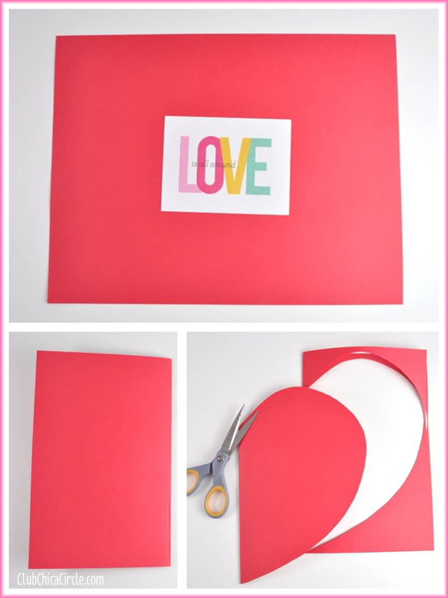 How to make a homemade envelope from a heart shape