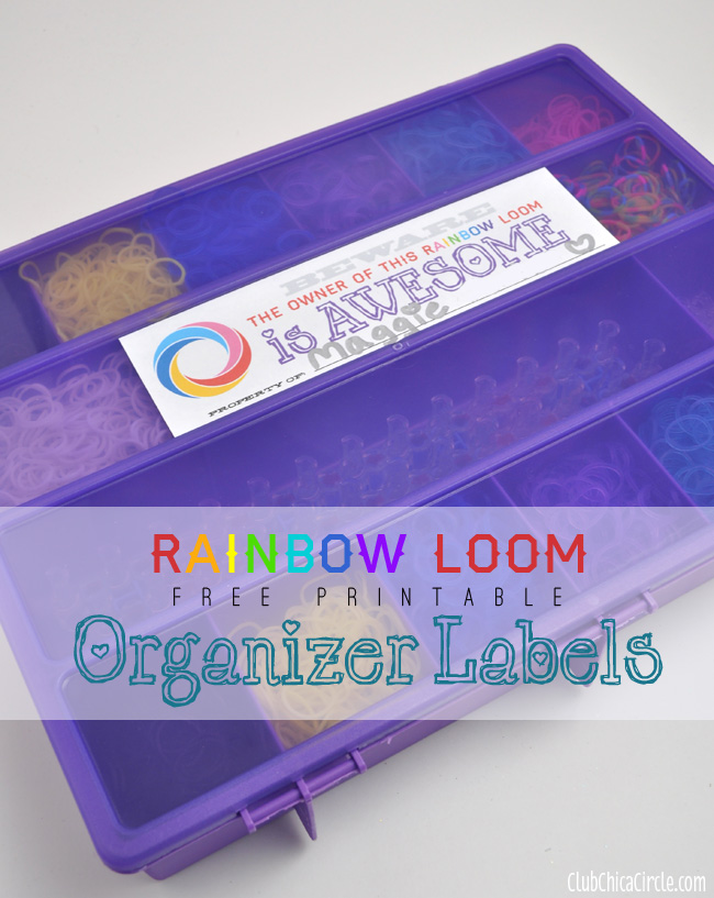 Rainbow Loom Band Craft Storage Box