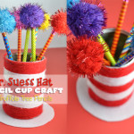 Dr. Suess Hat Homemade Pencil Cup craft lightning craft idea