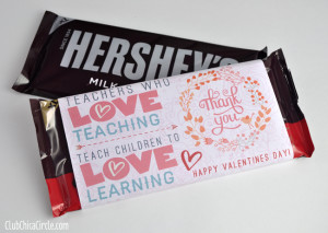 Teacher Appreciation Valentine’s Free Printable Chocolate Bar Wrapper ...