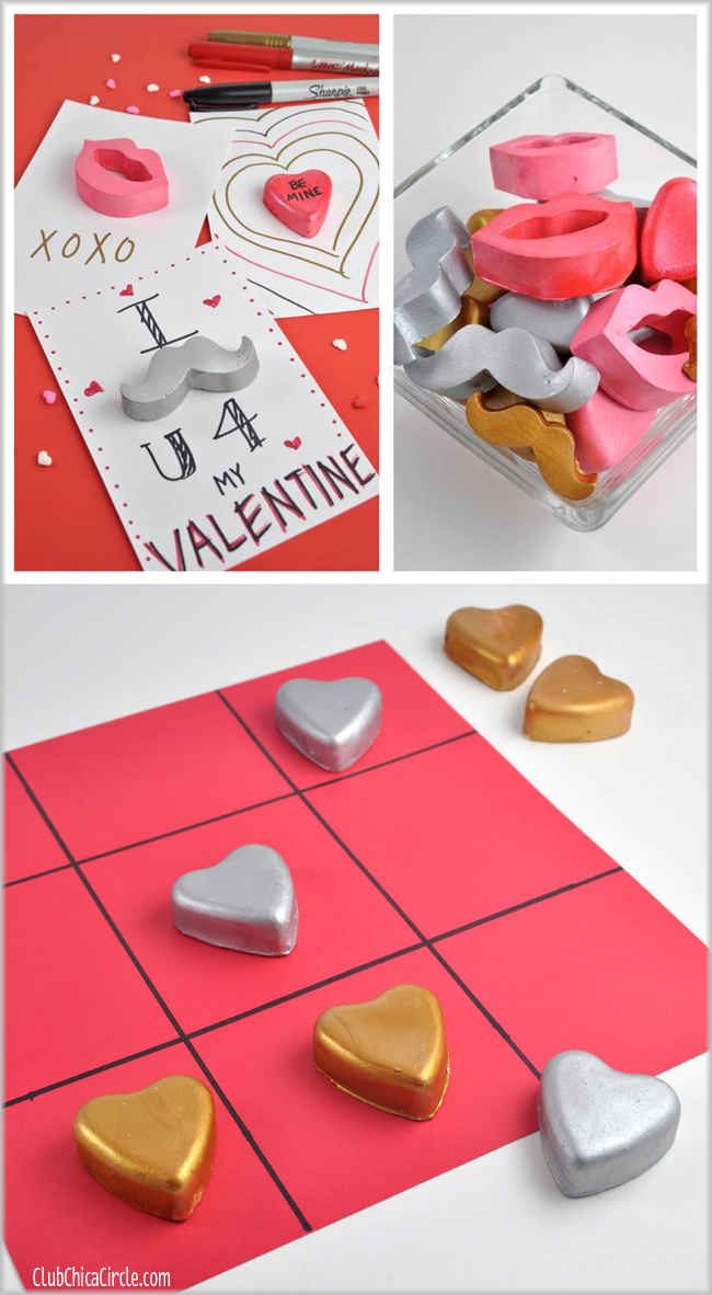 Fun things to do with Plaster of paris paperweights for Valentines Day