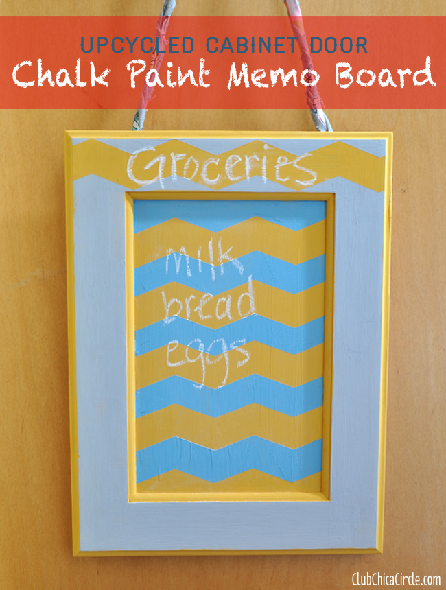 Upcycle Cabinet Door with Americana DECOR Chalk Paint Memo Paint