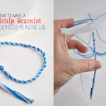 easy friendship bracelet wheel with recycled plastic lid
