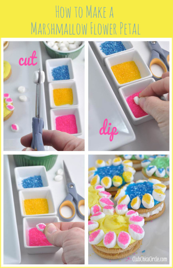Spring Flower Cookies DIY Club Chica Circle where crafty is contagious