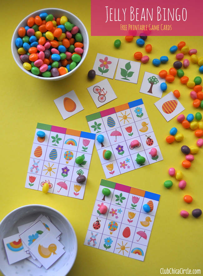 Jelly Bean Bingo Free Printable Game Cards