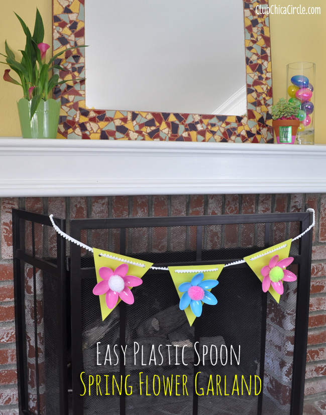 Easy Spring Flower Garland DIY