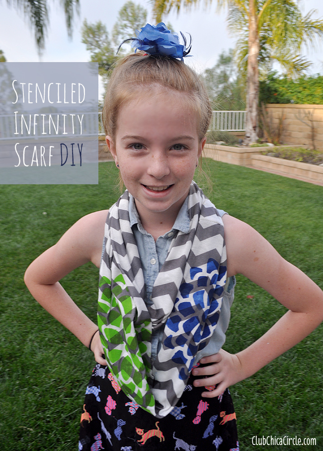 Stenciled Infinity Scarf Craft Ideas | Club Chica Circle - where crafty is  contagious