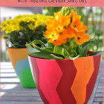 Design Your Own Spring Planters with FrogTape Shape Tape