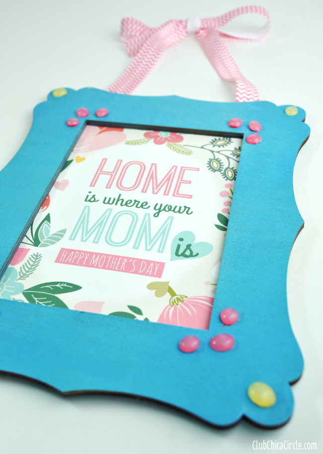 Homemade Mother's Day Frame and Gift DIY