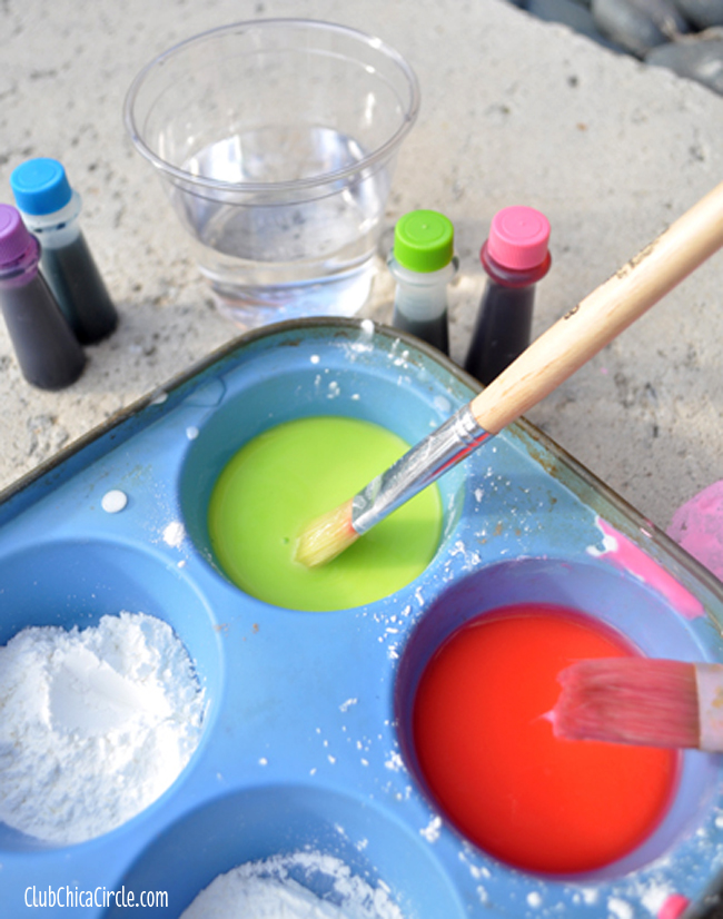 How To Make Sidewalk Chalk Paint For Kids