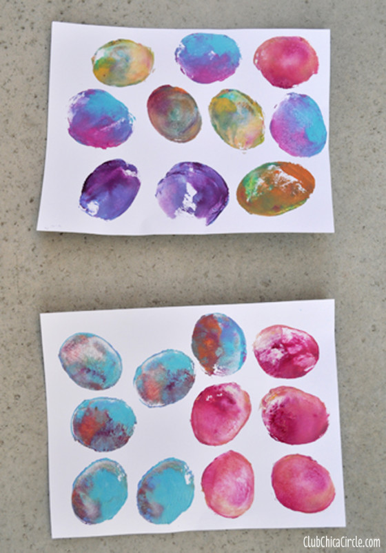 Have an Easter Egg Potato Printing Party Club Chica Circle where