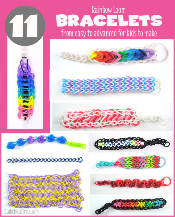 11 Cool Rainbow Loom Bracelets for Kids to Make Club Chica Circle