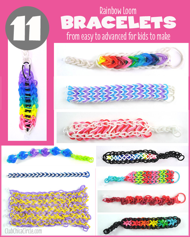 Instructions on how to make Rainbow Loom Designs  Loom Bracelets  Charm  Patterns