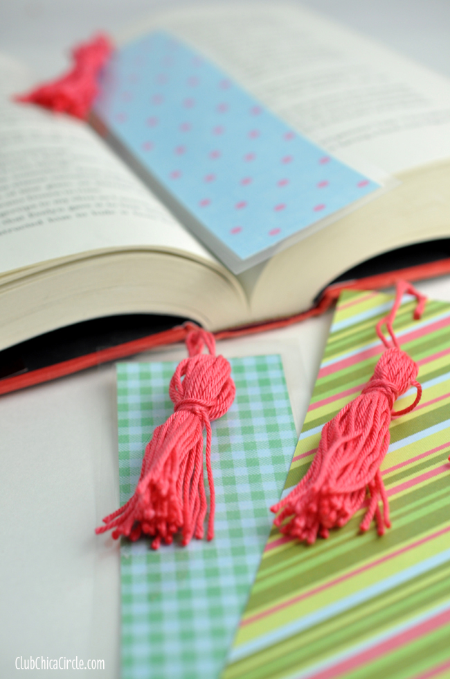 Easy Homemade Tassel Bookmarks Craft Idea