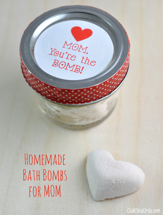 Homemade Bath Bombs for Mother's Day Gift Idea
