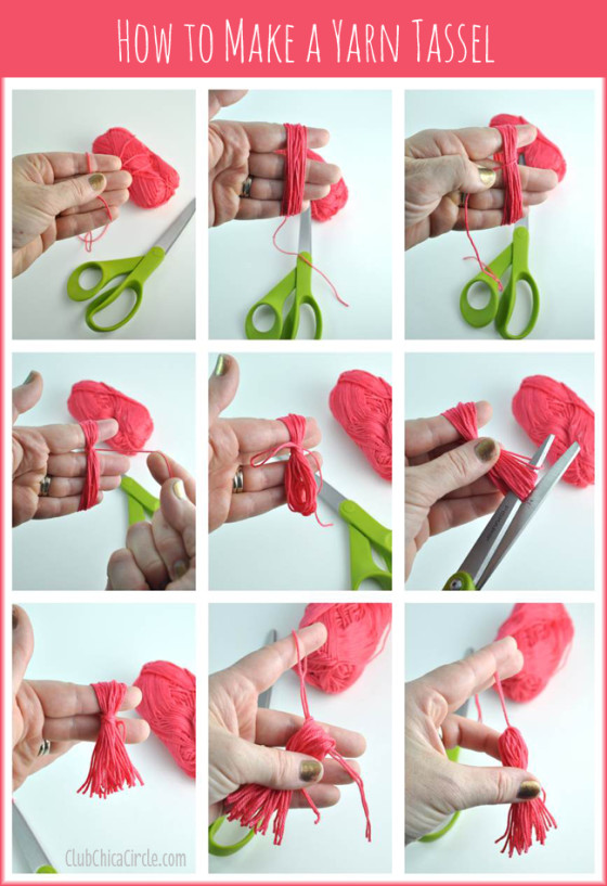 Easy Homemade Tassel Bookmarks | Club Chica Circle - where crafty is ...