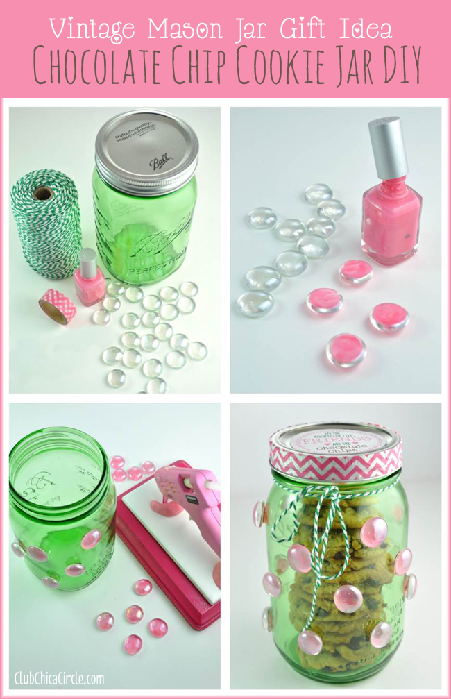 How to make a polka dot mason cookie jar