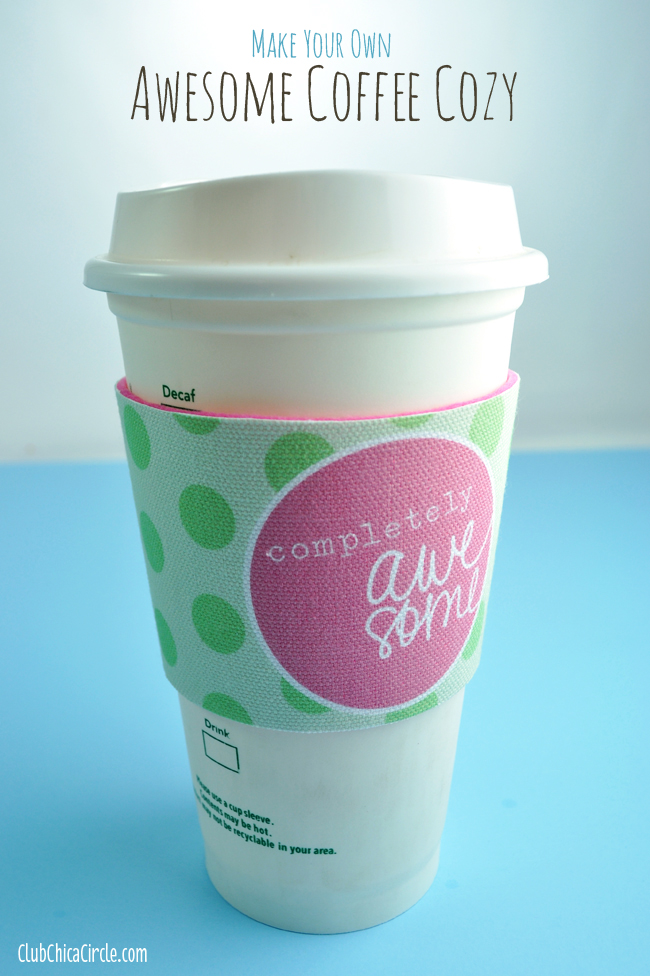 CRICUT Cup Cozy and Cup Sleeve Templates, for Handmade Cup Cozies