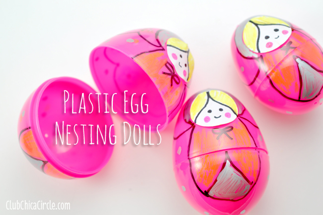 Plastic Egg Nesting Dolls Craft Idea