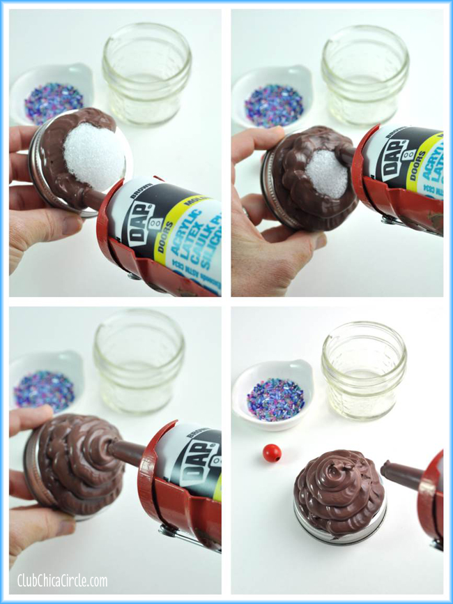 Cupcake Liner Mason Jar Gifts