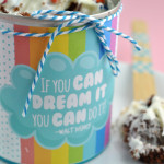 If You Can Dream It You Can Do It cupcake in a can surprise