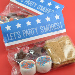 Patriotic Party Smores Packs with Free Printable