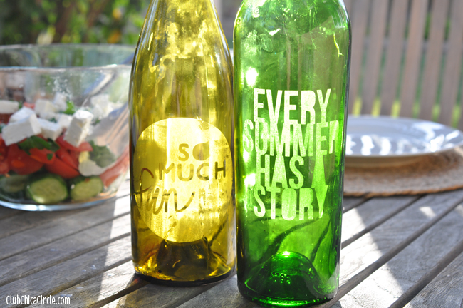 Upcycled Wine Bottle Candles