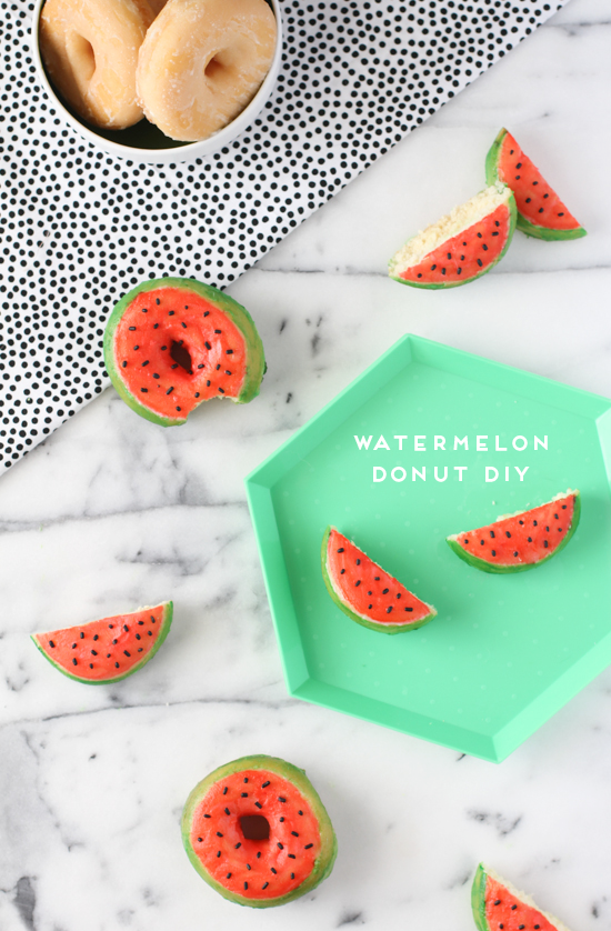 diy-watermelon-donuts