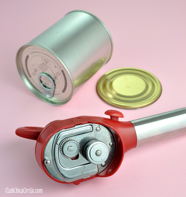 safety can opener for cake in a can craft idea