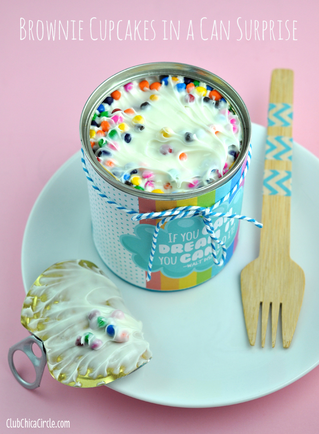 surprise cupcakes in a can gift idea for kids