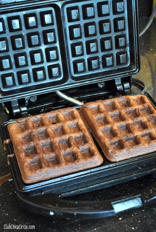 Brownie Waffles easy recipe idea