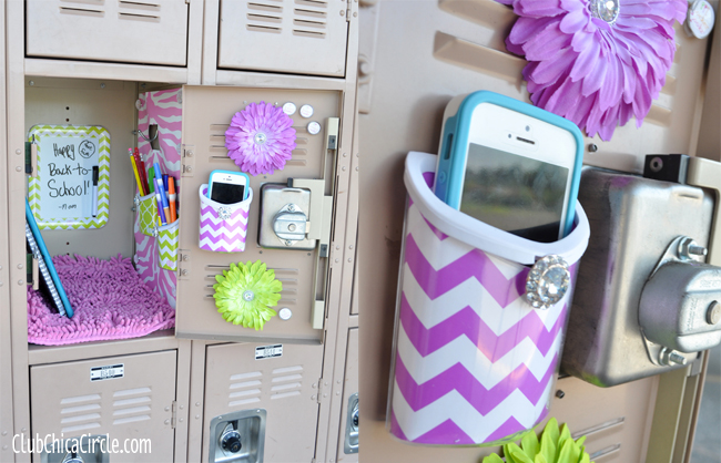 Decorated Locker with LockerLookz magnetic accessories