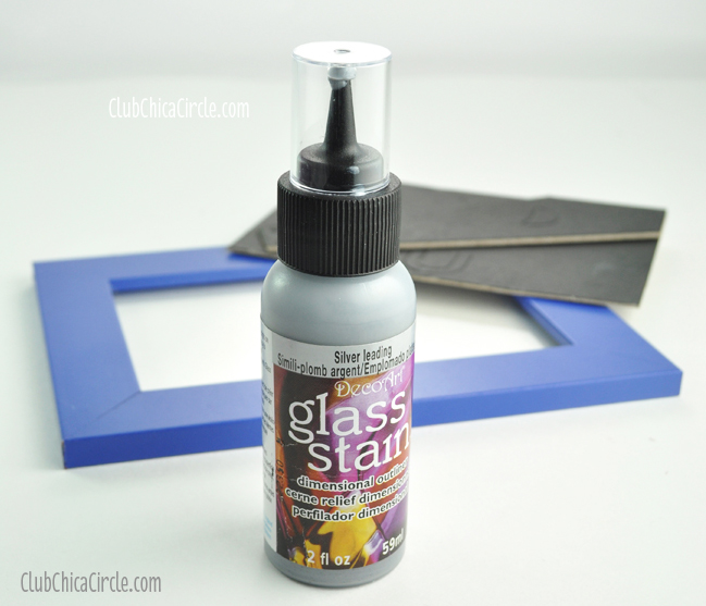 Glass stain suncatcher craft idea