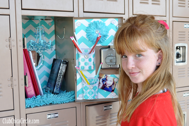 Tween decorated locker for back to school