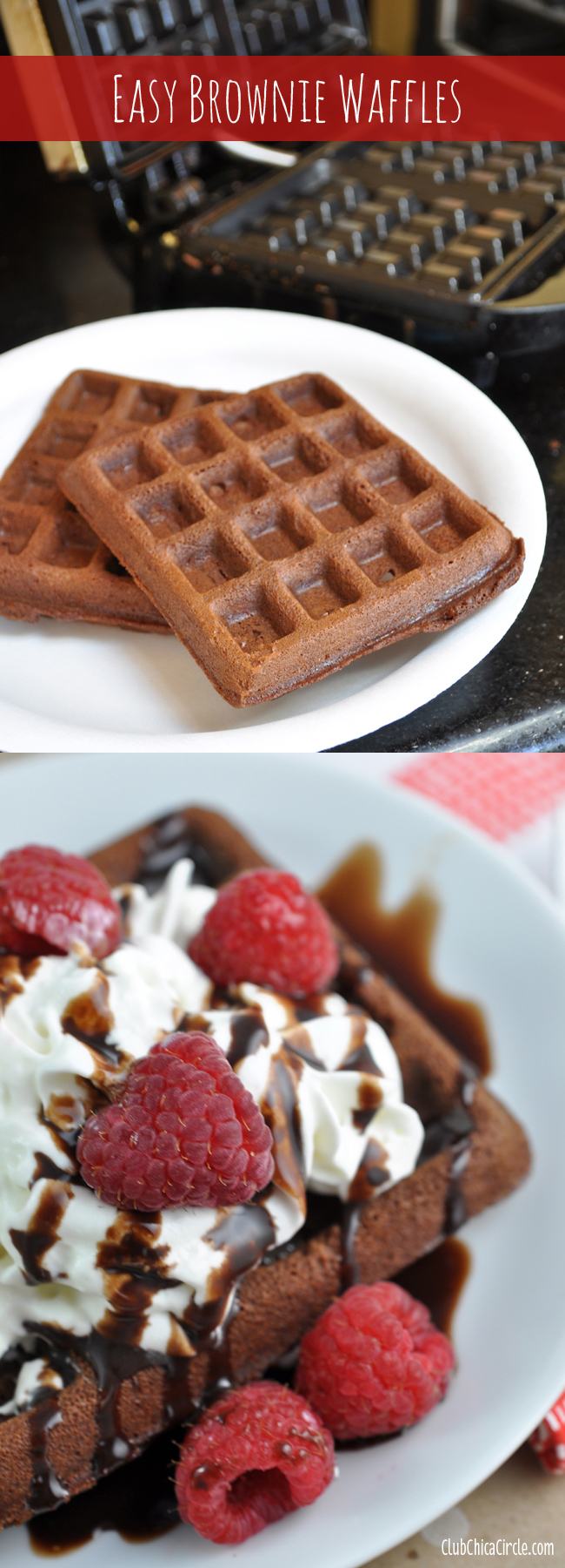 how to make brownie waffles that are so easy and yummy