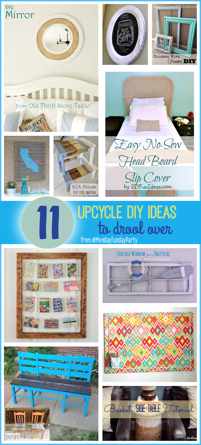 11 Upcycle DIY Ideas to Drool Over #MondayFundayParty