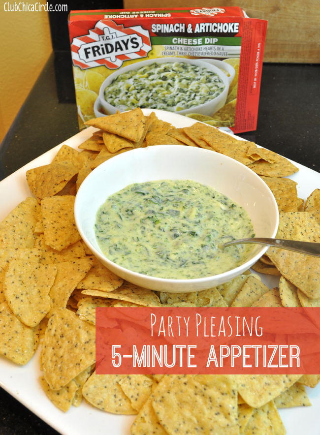5-minute party pleasing spinach artichoke dip