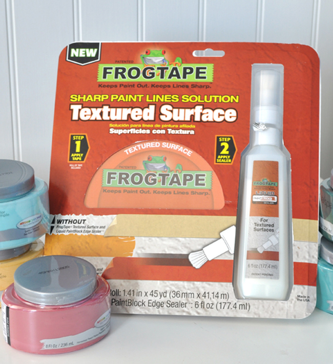 FrogTape for Textured wall DIY project