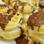 Frozen Waffle Ice Cream Sandwiches for dinner party copy