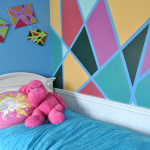 Tween bedroom DIY wall design with frogtape copy