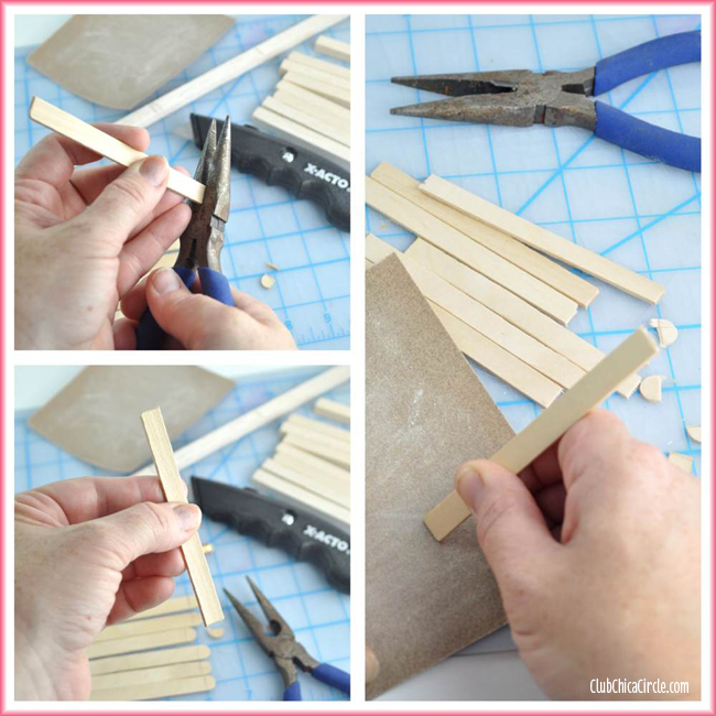 DIY Paint Stick Mini Pallets