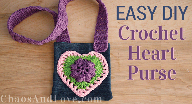 Crochet heart purse pattern