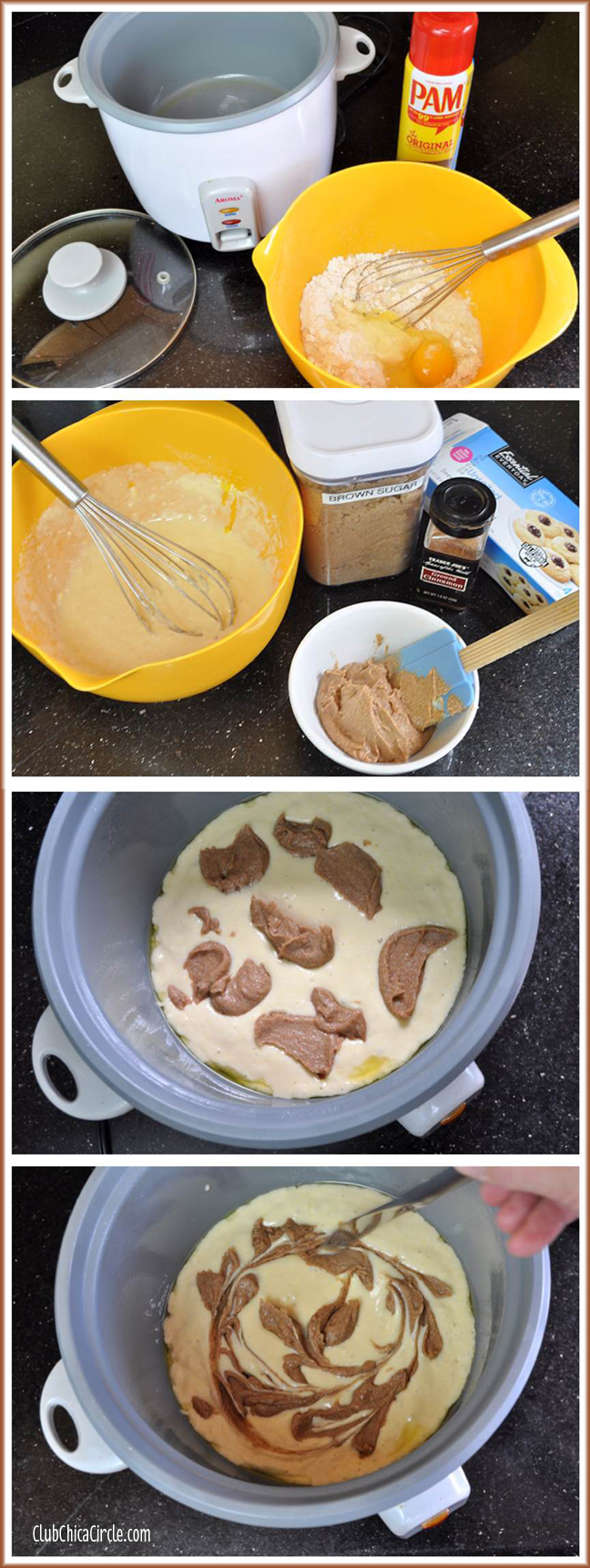 Cinnanon Roll Rice Cooker Pancake DIY