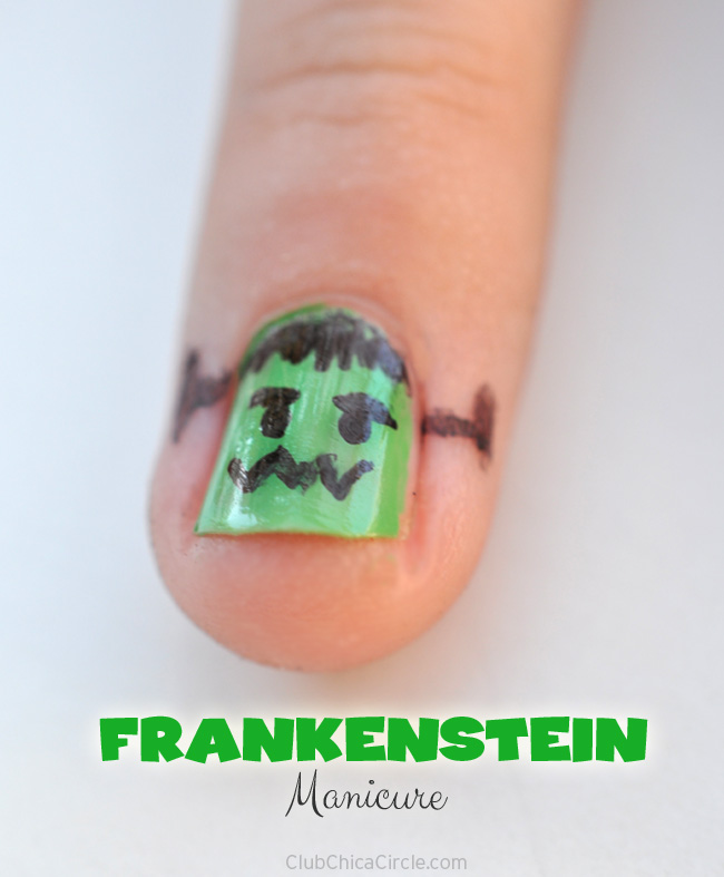Frankenstein Manicure DIY