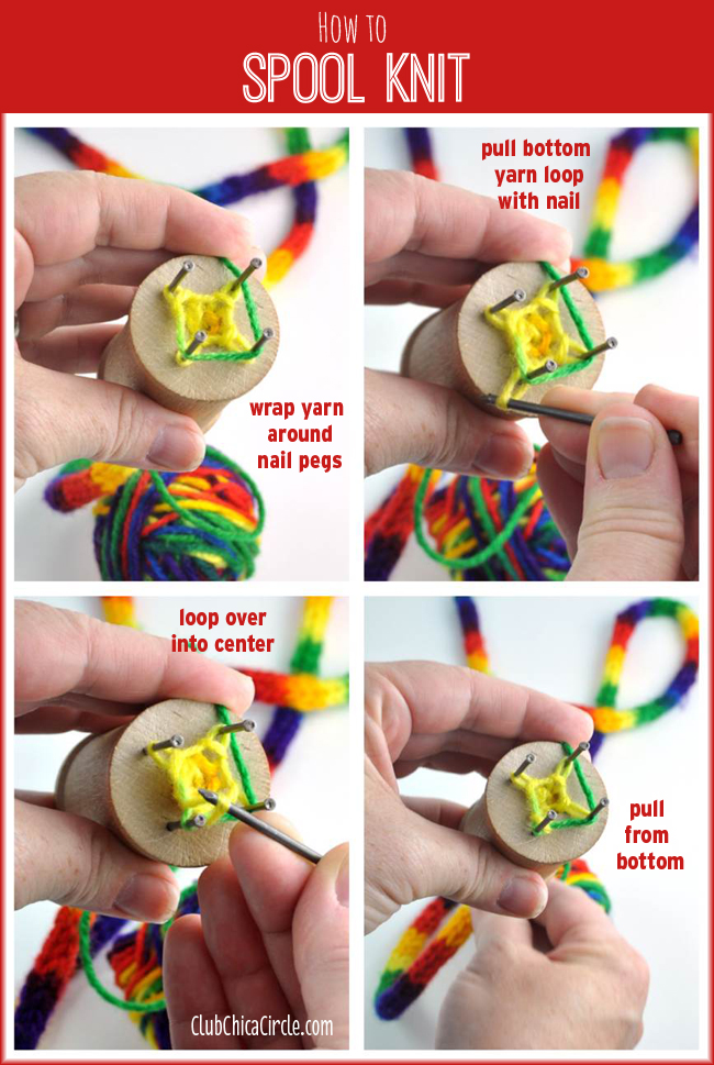 How to Use a French Knitter  Spool knitting, French knitting, Knitters