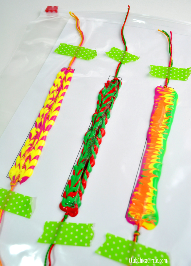 cool plastic string bracelets