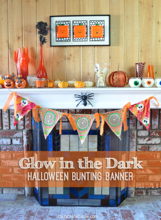 Glow in the Dark Halloween Bunting Banner | Club Chica Circle - where ...