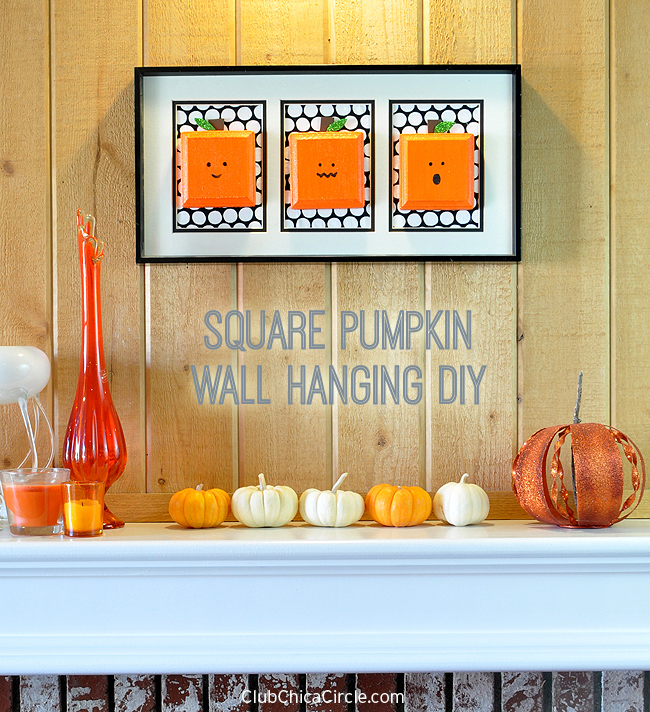 Square Pumpkin Wall Hanging DIY